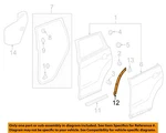 Honda Oem 13-18 Rdx Door Components-rear Seal 72985TX4A01. Fixed Price $35.61.