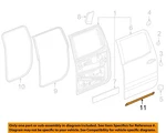 Gm Oem 19-23 Sierra 1500 Rear Door Components-lower W'strip 23377368. Fixed Price $54.20.