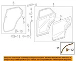 Toyota Oem 16-21 NX200T Door Components-rear W'strip 6788878013. Fixed Price $80.49.