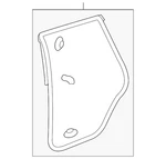 Genuine Acura Door Weather-strip 72850-STX-A01. Fixed Price $83.00.