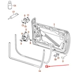 Volkswagen Eos Door Seal Front Right Outer 1Q0837702B. Fixed Price $45.67.