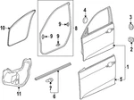 Genuine Honda Door Weather-strip 72350-T56-A11. Fixed Price $94.56.