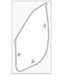 Genuine Acura Door Weather-strip 72350-TYA-A01. Fixed Price $61.20.