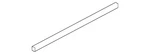Genuine Audi Door Window Belt Weatherstrip 4M0-839-480. Fixed Price $87.60.