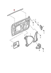 Genuine Vw Window Slot Seal With Trim Strip Glossy Aluminium 5C5837475C7Z7. Fixed Price $151.48.