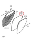 Genuine Rear Door Side Lh W/strip Assy Suits Kia Seltos 2019-2021. Fixed Price $99.87.