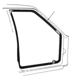 Mustang 1979-1993 Ford Body To Door Weatherstrip Rubber Seals Pair. Fixed Price $48.95.