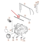 Vw Golf MK6 Interior Window Seal Rear Right 5K6839480B5AP New Product Part. Fixed Price $19.56.