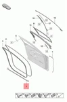 Genuine Porsche Panamera Door Seal Right Lower 971837512A. Fixed Price $49.62.