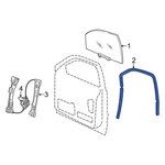 For Jeep Grand Cherokee Wk 2022 55399191AH Front Left Window Channel. Fixed Price $45.61.