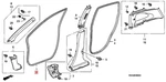 New Genuine Honda Crv Left / Driver Front Door Seal Opening Oem 72355SWAA01ZA. Fixed Price $91.87.