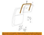 Gm Oem 04-06 Escalade,tahoe,yukon Rear Door Glass Hardware-weatherstrip 15196231. Fixed Price $727.63.
