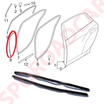 Rear Door Weatherstrip Seal Lh Rh 2P For Oem Parts Hyundai 2009-2015 Equus. Fixed Price $39.95.