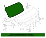 Genuine Subaru Weatherstrip 57532AL00A. Fixed Price $76.25.