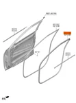 Genuine Brand New Front Door Body Side Lh Weatherstrip Kia Seltos 2021-2024. Fixed Price $79.11.