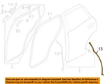 Mazda Oem 17-18 CX-5 Rear Door-weather Strip Left KB7W7376ZA. Fixed Price $76.49.
