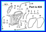 New Toyota Oem 22-25 Lexus NX350H NX250 Door Seal Right Rear Weatherstrip. Fixed Price $34.00.