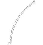 Genuine Mercedes-benz Door Shell Seal 214-730-39-00. Fixed Price $20.25.