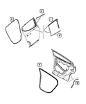 Genuine Mopar Wheelhouse Weatherstrip Right 68606975AA. Fixed Price $38.90.