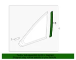 (1)GENUINE Honda/acura 73810-TZ5-A01 Seal-right Front Quarter Window 14-20 Mdx. Fixed Price $23.37.