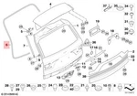 Genuine Bmw X3 E83 1.8D 2.0D 2.0I 2.5I 2.5SI Trunk Lid Sealing 51713435256. Fixed Price $140.80.