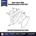 Genuine Rear Door Side Weatherstrip Lh Set For Hyundai Sonata. Fixed Price $109.00.