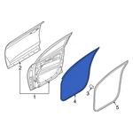 For Hyundai Tucson 2022-2024 82140CW000 Front Right Outer Door Seal. Fixed Price $209.25.