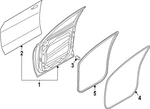 Genuine Hyundai Weather-strip On Body 82110-R6000. Fixed Price $38.66.