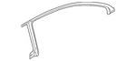 Genuine Volkswagen Upper Weather-strip 3C8-854-546-L. Fixed Price $238.99.