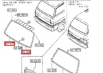 Mazda Genuine J100 (van) 1987 Front Window Lower Molding Weather Strip Japan #89. Fixed Price $300.00.