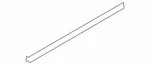 Genuine Volkswagen 2011-2017 Touareg Right Door Belt Molding 7P0-837-476-H-7Z7. Fixed Price $92.67.