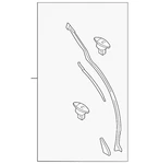 Genuine Mazda Rear Weather-strip TK48-72-76ZB. Fixed Price $60.28.
