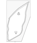 Genuine Nissan Door Weather-strip 80831-3LF0E. Fixed Price $66.36.