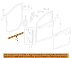 Honda Oem 18-24 Odyssey Front Door Components-lower W'strip 72327THRA01. Fixed Price $33.13.