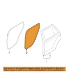 Ford Oem Rear Door-weatherstrip Seal On Body DT4Z78253A10A. Fixed Price $64.00.
