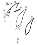 21-24 Jeep Grand Cherokee Front Door Opening Weatherstrip Left Mopar New Oem. Fixed Price $61.76.