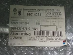 Volkswagen Arteon 3H7 Door Window Strip Front Left 3G8837475G Oem Original (421. Fixed Price $100.00.