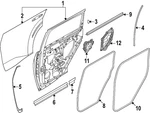 Genuine Nissan Surround Weather-strip 82831-7JA0A. Fixed Price $222.67.