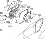Rear Left Door Frame Seal Inner For Mitsubishi Outlander GF4W 3.0. Fixed Price $40.78.