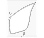 Genuine Toyota Door Weather-strip 67862-0R030. Fixed Price $84.86.