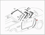 Genuine Mercedes Slc Slk Sealing B-pillar 1726310198. Fixed Price $27.26.