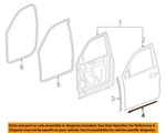 Gm Oem 15-20 Escalade Esv Front Door Components-lower W'strip 23253589. Fixed Price $48.50.