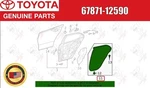 Toyota Oem Rear Door Weatherstrip Right Hand 67871-12590 For Corolla. Fixed Price $52.00.