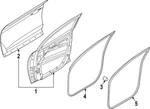 Genuine Hyundai Door Weather-strip 82130-K5000. Fixed Price $216.89.