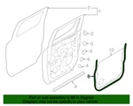 New Genuine Nissan W/strip-rr Rh 828319FV0B 82831-9FV0B Oe. Fixed Price $81.14.