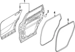 Genuine Kia Door Weather-strip 83140-DW000. Fixed Price $154.41.