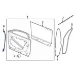 For Dodge Hornet 2023-2025 68607086AA Front Left Door Shell Seal. Fixed Price $42.71.