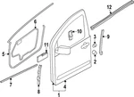 Genuine Nissan Surround Weather-strip 80830-9BU0A. Fixed Price $90.36.