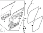 Genuine Ford Rear Weather-strip R2TZ-5828124-A. Fixed Price $37.94.