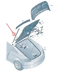 New Audi Tt Tailgate Seal Rear Right 8J8827360 Genuine. Fixed Price $151.78.
